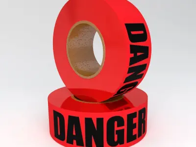 DANGER Tape Collection 3D model