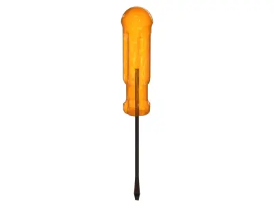 Flat Tip Screw Driver 2mm x 130mm Overall 3D model