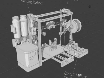 3D Printer Design 3D model