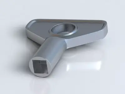 Wrench 3D model without texture 3D model