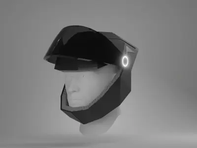 Helmet Free low-poly 3D model
