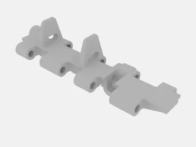 Track link Kgs-725 for Tiger 1 3D model