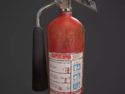 Fire Extinguisher Low-poly 3D model 27