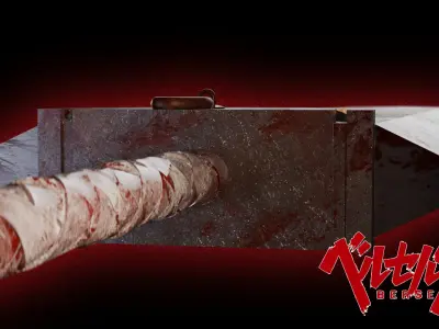 Berserk Guts Dragon Slayer Sword 3D model
