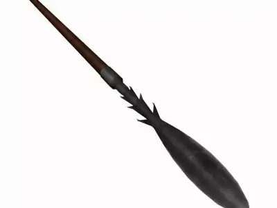 Sawtooth spear 3D model