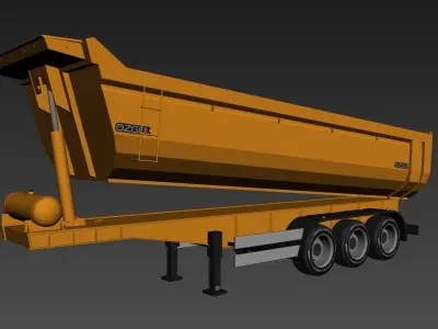 Dump Trailer 3D model purchase