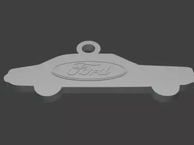 Taunus TC1 Silhouette Keychain - 3D Printable Model  3D print model