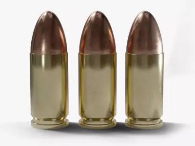 Ammunition 9 mm Luger  3D model