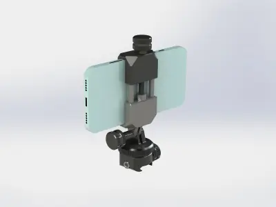 ADJUSTABLE HUNTING MOBILE HOLDER 3D model