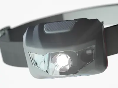 Realistic Headlamp 3D model