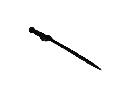 Simple Fantasy Sword Game Asset Low-poly 3D model