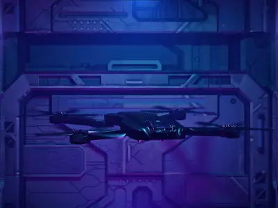 Drone 3d model with pbr textures 3D model