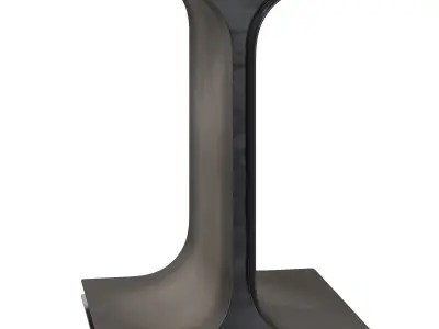 CB2 Ipsilon and I Beam side tables 3D model