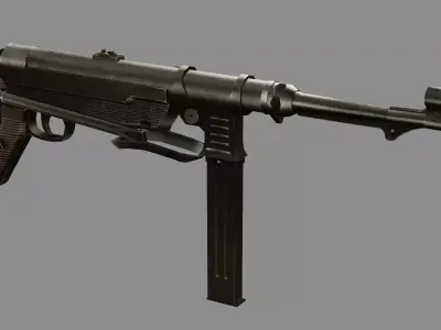 IMI Uzi ZX Low-poly 3D model Low-poly 3D model
