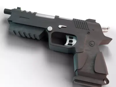 B23R pistol 3D model