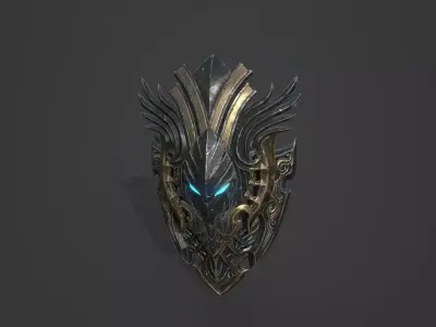 Shield Models 01 and 02 Low-poly 3D model