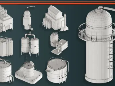 Factory Units VOL-05 3D model