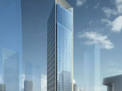 3Dmax fashion city commercial square building 439 3D model