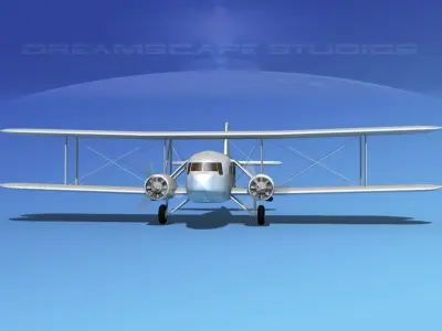 Curtiss Condor Bare Metal 3D model