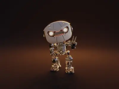 Tiny Robot Free 3D model