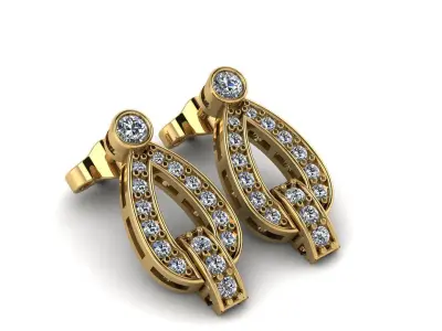 Earrings 3D print model