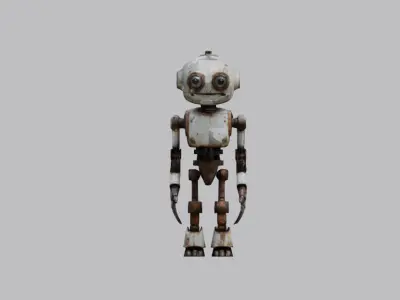 Post-Apocalyptic Robot 3D model