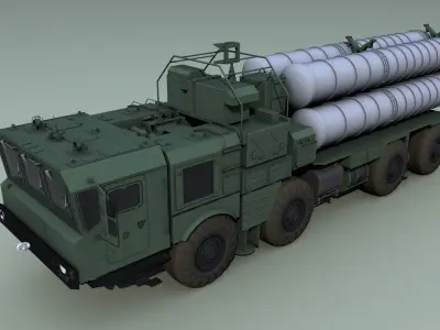 40N6 AS400 rocket launcher Free 3D model