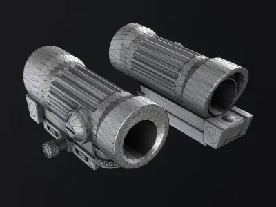 PBR M145 Sight Low-poly 3D model