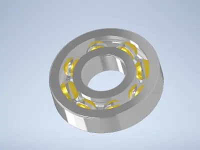 Ball Bearing 3D model Rigged