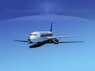 Airbus A330-300 Singapore Airlines 3D model