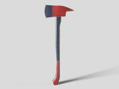 Fire Axe Game Ready 3D model