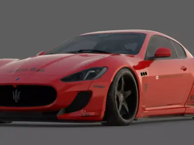 2017 Maserati GranTurismo MC Stradale LB Works 3D Model 3D model