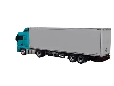 MAN TGX Heavy Duty Highway Semi Truck Model 3D model
