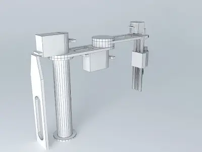 SCARA Robot con animacion Free 3D model