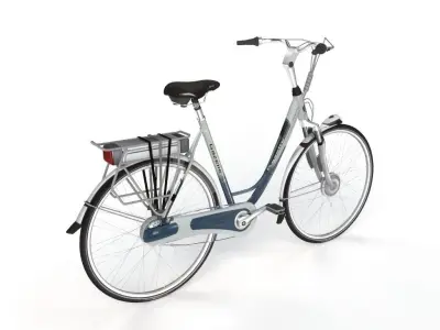 3D Gazelle Orange Bicycle model 3D model