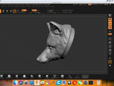 fox head Free 3D print model