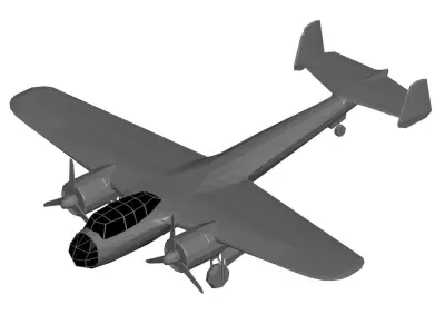 Dornier Do 17 3D model purchase