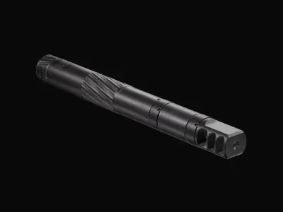 Thunder Beast - Ultra 50 Suppressor Low-poly 3D model