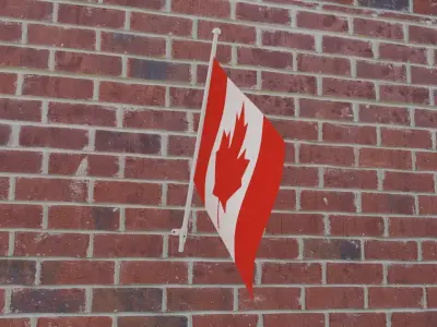 Flaf of Canada 3D model