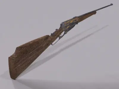 Winchester rifle 3D model
