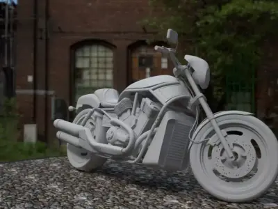 motorcycle 3D model shop