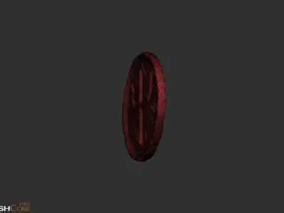 GoldCoin Low-poly 3D model