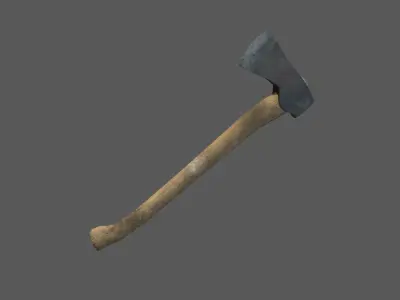 Old Axe Free low-poly 3D model