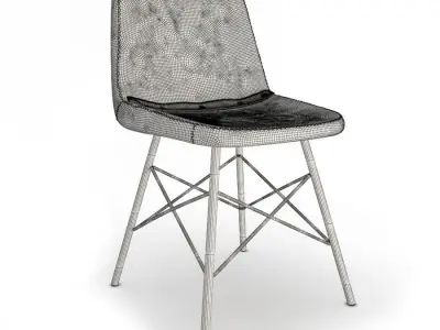 Vintage Chair Doris Braid Segarra 3D model