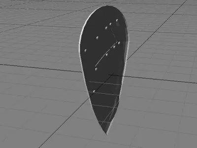 Personal Armor Shield - Medieval Kite 3D model