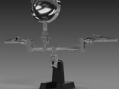 Articulated Clamp Low-poly 3D model