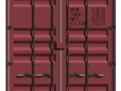 Autodesk Revit 2016 Shipping Container 20 Foot High Cube 3D model