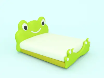 Cartoon Boy room - Low-poly 3D model Low-poly 3D model