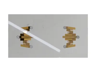 Glass Top Single Coffee Table Low-poly 3D model