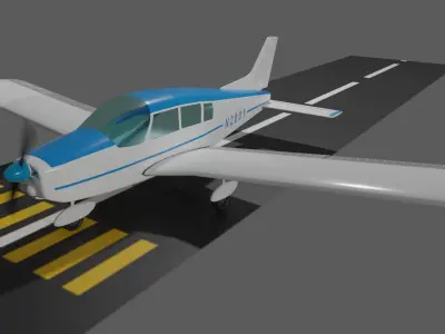 Piper PA 28 3D model